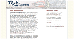 Desktop Screenshot of dickmonologues.com