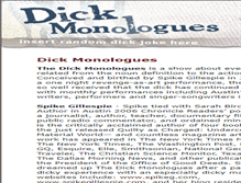 Tablet Screenshot of dickmonologues.com